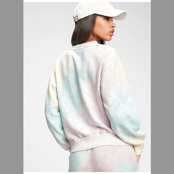 Gap Tie Dye Balloon Sleeve Crewneck 